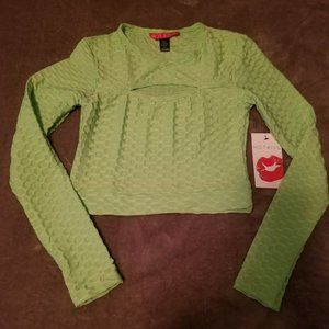 Hot Kiss Neon Green Womens Top